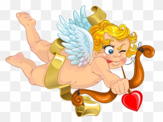 Cupid Love Drawing Cartoon Muscle For Valentines Day - 600x450 png