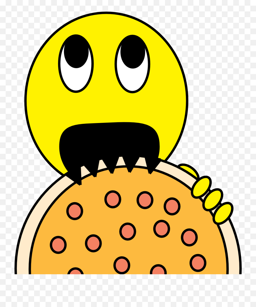 Filepizza Thrusted Into Smileyu0027s Mouthpng - Wikimedia Commons Smiley Face Cartoon,Smile Mouth Png