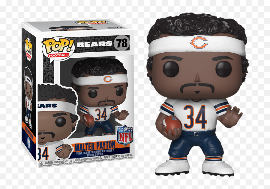 Nfl Football - Walter Payton Chicago Bears Legends Pop Vinyl Figure Chicago Bears Funko Pop Png,Chicago Bears Png