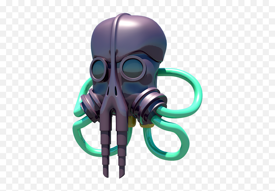 Octopus Gas Mask - Diving Mask Png,Gas Mask Transparent