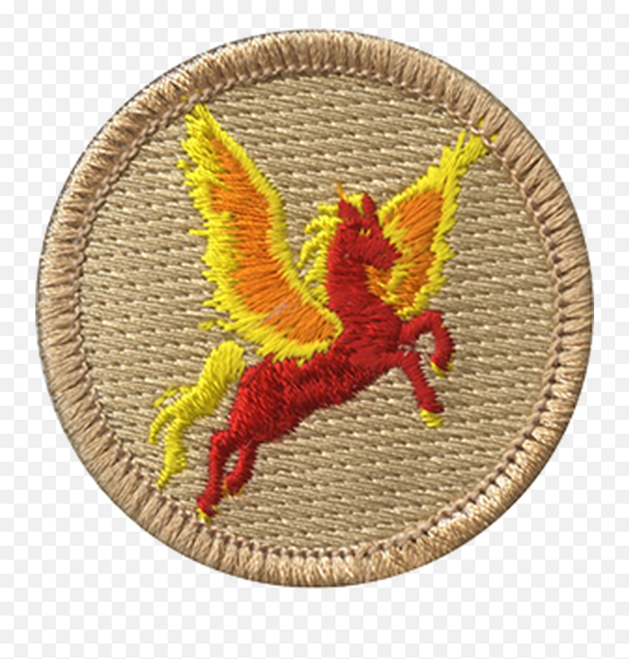 Flaming Pegasus Patrol Patch Png Red Logo