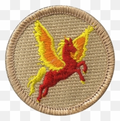 Flaming Pegasus Patrol Patch Png Red Logo
