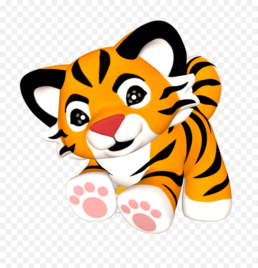 Download Free Png White Tiger - Cute Baby Tiger Clipart,White Tiger Png