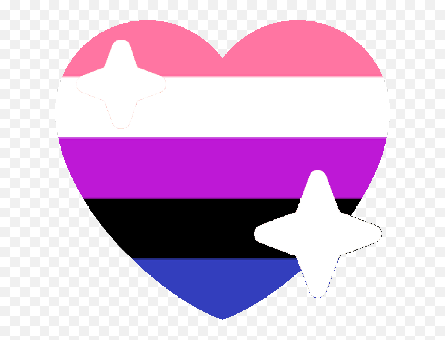 Download Genderfluid Sparkle Heart Discord Emoji - Discord Discord Pride Heart Emojis Png,Heart Emojis Transparent