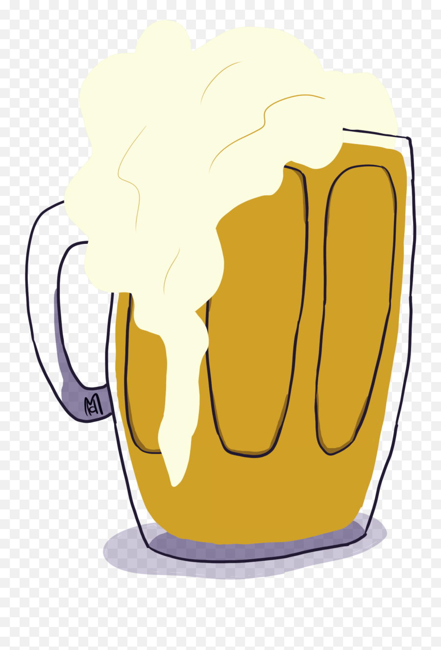 I Doodled A Full Beer Mug While Back And Tonight Clipart - Serveware Png,Tonight Png