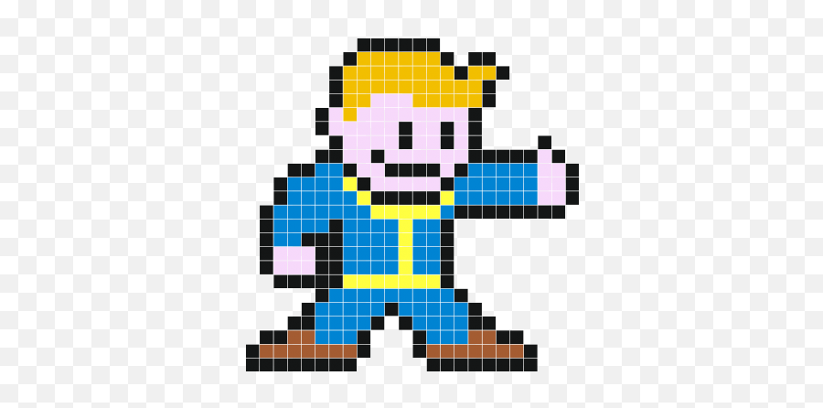 Fallout Boy - Wall Decals Stickaz Pixel Art Fallout 4 Png,Fall Out Boy Transparent