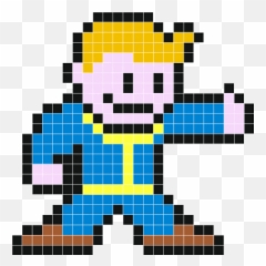Fallout Boy - Wall Decals Stickaz Pixel Art Fallout 4 Png,Fall Out Boy Transparent