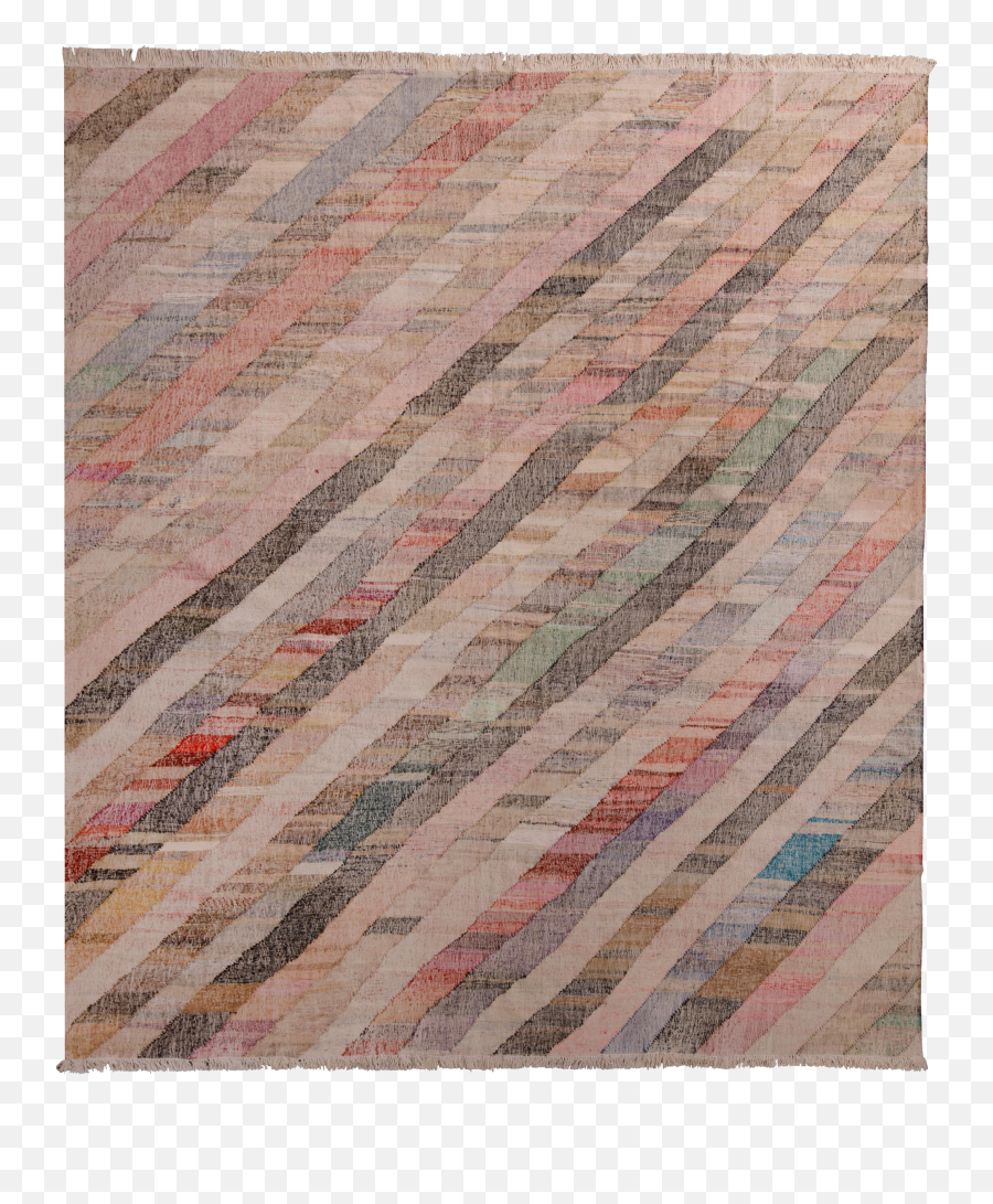 Contemporary Striped Kilim Wool Beige Brown Pink Multicolor Geometric Pattern Png Patterns
