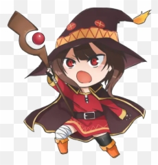 Konosuba Stickers - Megumin Chibi Png,Megumin Transparent