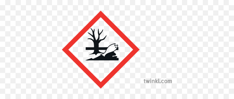 Dangerous To The Environment Hazard Sign Illustration - Twinkl Natural Environment Png,Hazard Logo