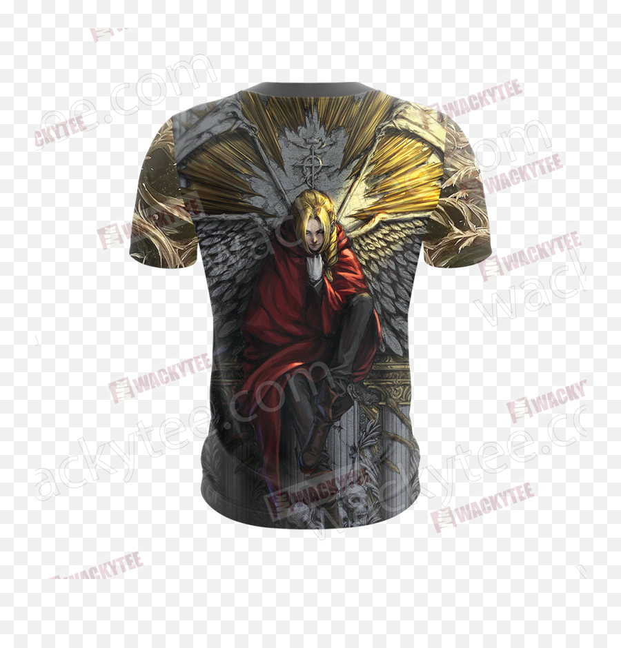Fullmetal Alchemist Edward Elric Unisex 3d T - Shirt Wackytee Iphone Edward Elric Wallpaper Hd Png,Edward Elric Transparent