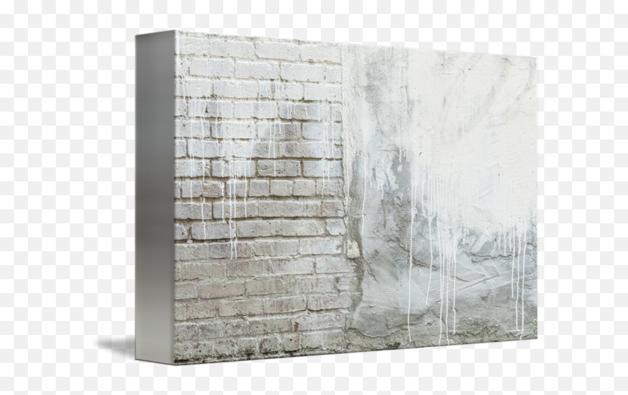 Brick Texture White Paint Dripping Grunge Backgrou By James - Textured Acrylic White Painting Png,Paint Dripping Png