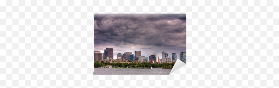 Boston Skyline Wall Mural Pixers - Cityscape Png,Boston Skyline Png