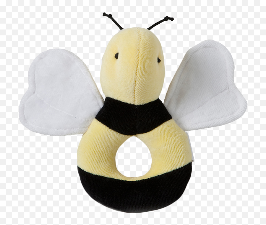 Baby Organic Loop Bee Plush Toy Rattle Burtu0027s Bees - Bees Png,Burts Bees Logo