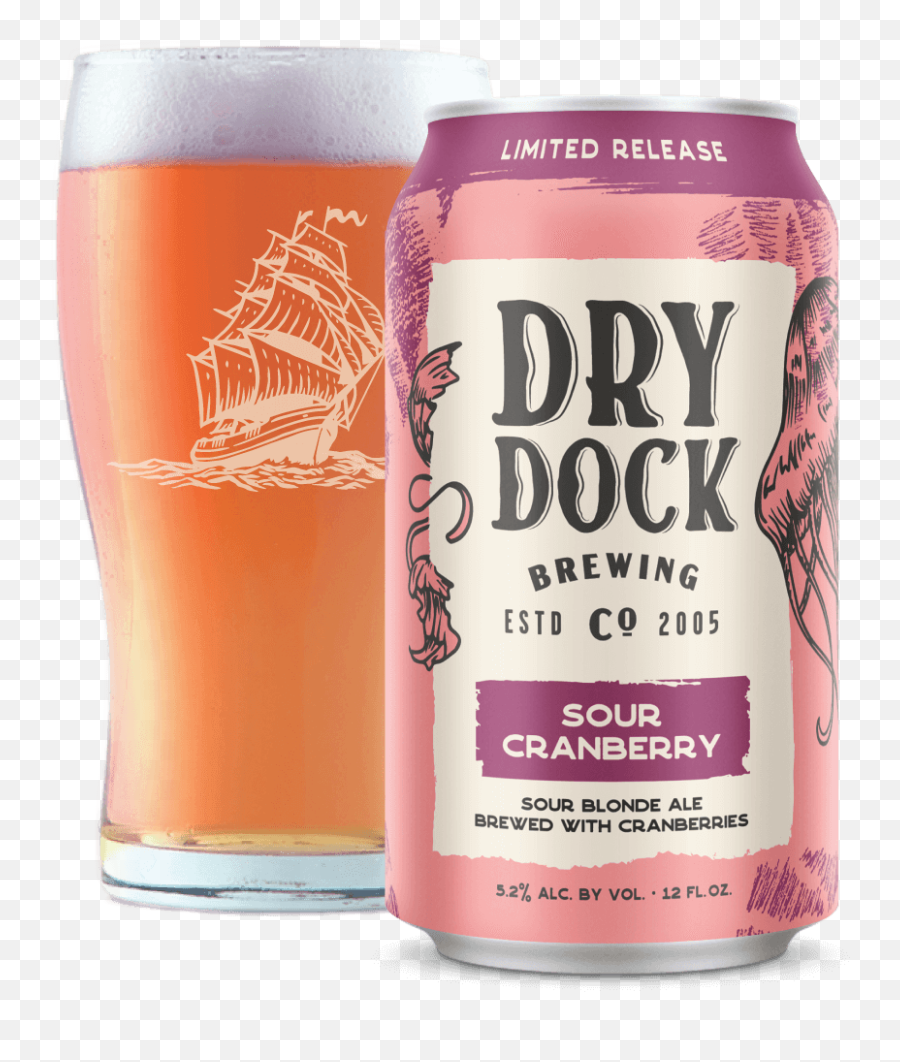 Sour Cranberry Dry Dock Brewing Co - Pint Glass Png,Cranberries Png