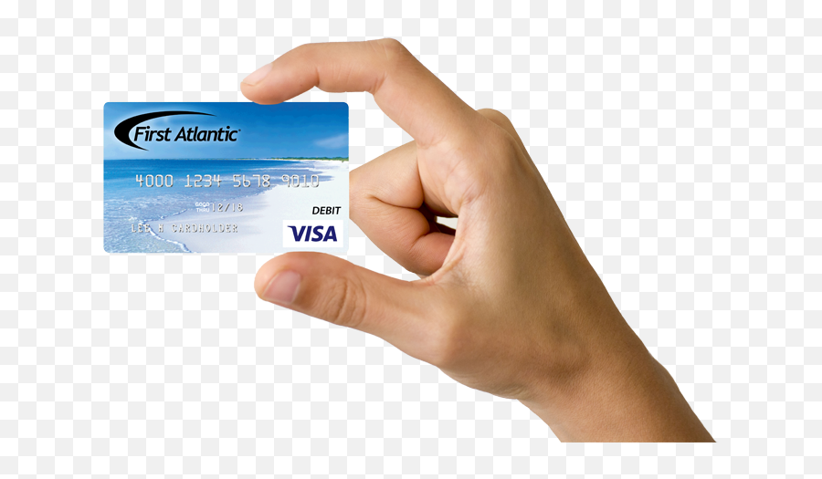 Hand Holding Credit Card Png Image - First Atlantic Federal Credit Union,Credit Card Png