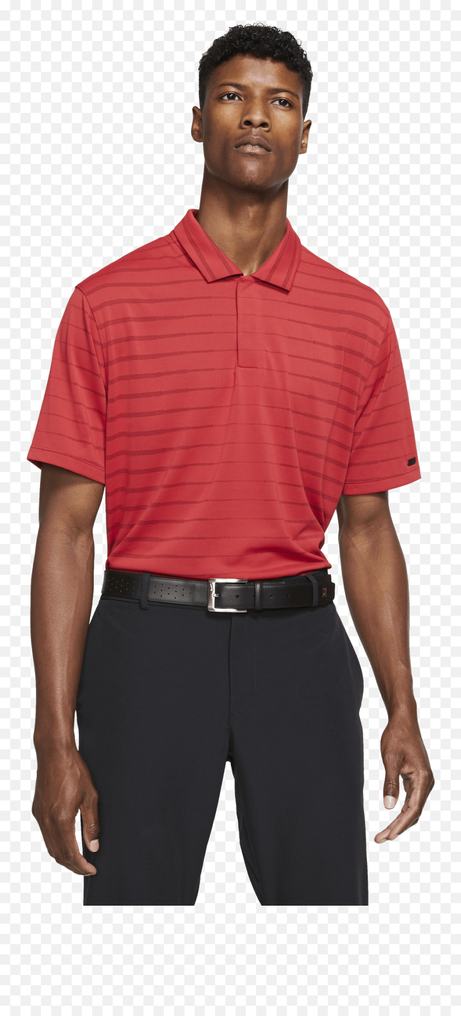 Red Nike Golf Polo Man Png Dri - fit Icon Heather Polo