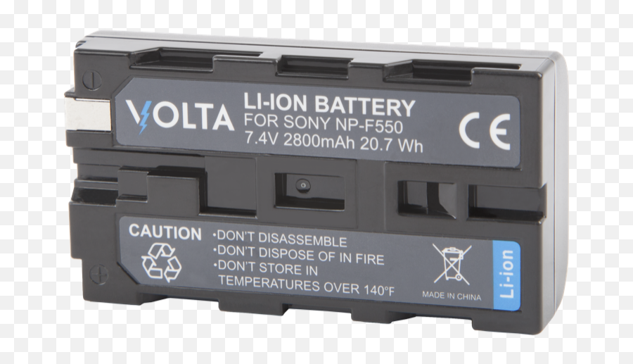 Volta Np - F550 Liion Rechargable Battery Portable Png,Lithium Icon Battery Top Cap Assembly