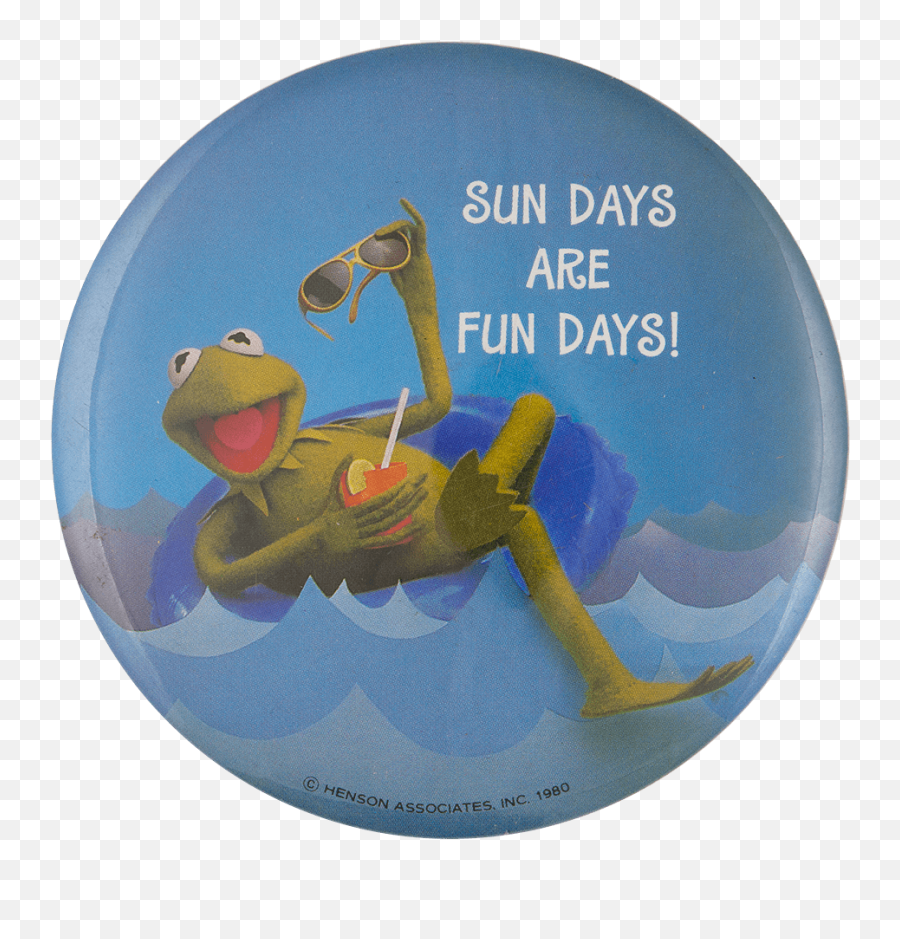 Kermit The Frog Sun Days Busy Beaver Button Museum - Label Png,Kermit The Frog Png