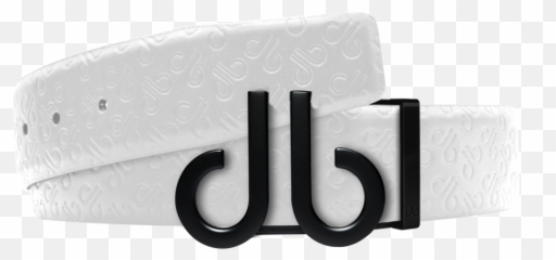 White Db Icon Pattern Embossed Leather Belt With Druh Black Buckle - Louis Vuitton png