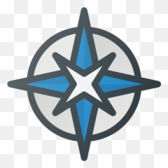 Location Rose Rosetta Directions - Transparent North Star Icon png