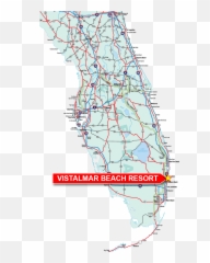 Florida - Mapvertical2 Vistalmar Beach Resort Florida Map Png,Florida Map Png