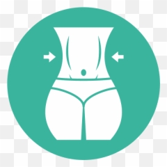 Isolated Gym Female Body Icon Block - Exercise png