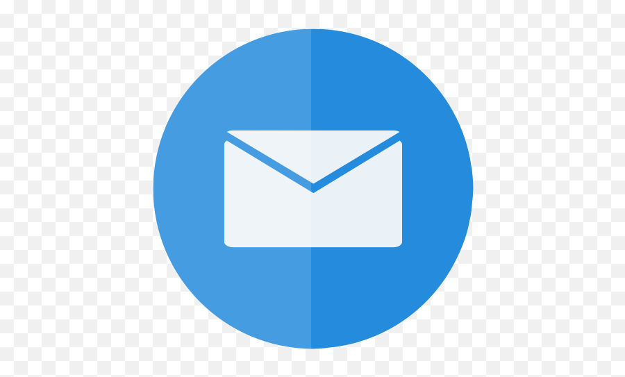 Letter Email Circle Mail E - Mail Message Send Icon Blue Email Icon Circle Png,Send Mail Icon