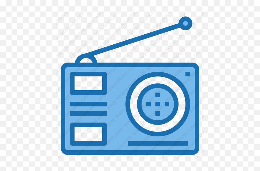 Download Radio Vector Icon Inventicons - Portable Png,Blue Icon Set