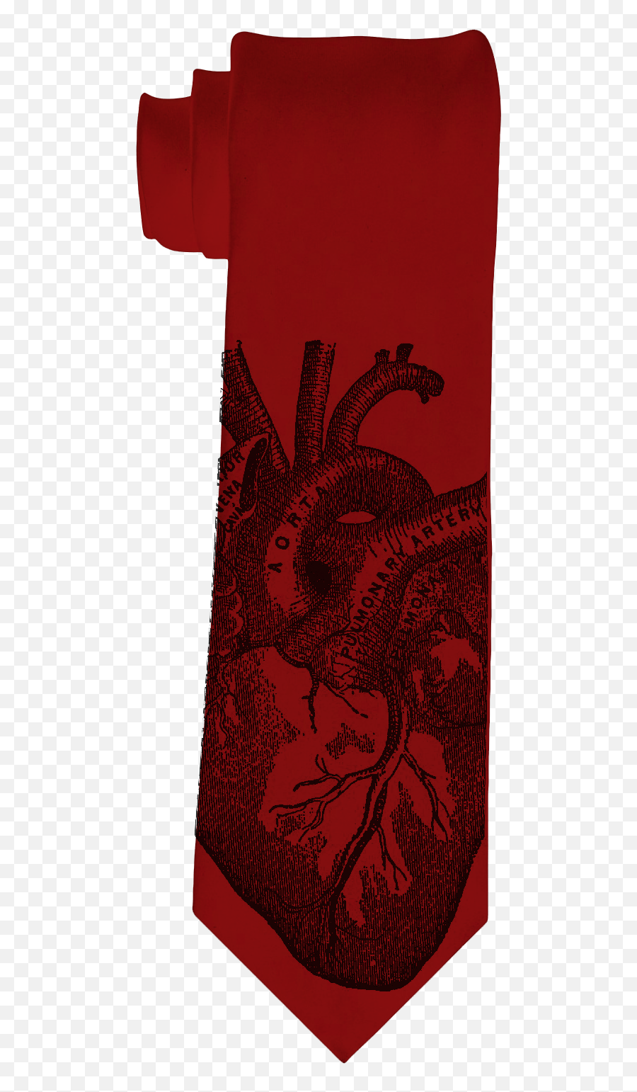 Anatomical Heart Menu0027s Necktie - Strawberry Png,Anatomical Heart Png