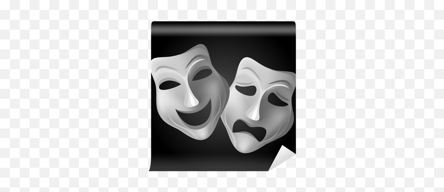 Wall Mural Theater Mask Set - Pixersus Juegos De Mascaras Para Teatro Png,Theatre Mask Icon