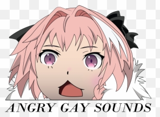 Download Astolfo Angry Gay Noises Png Image With No - Astolfo Sticker Png,Astolfo Transparent