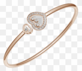 Chopard Happy Diamonds Icons Heart Bangle Rose Gold - Solid png