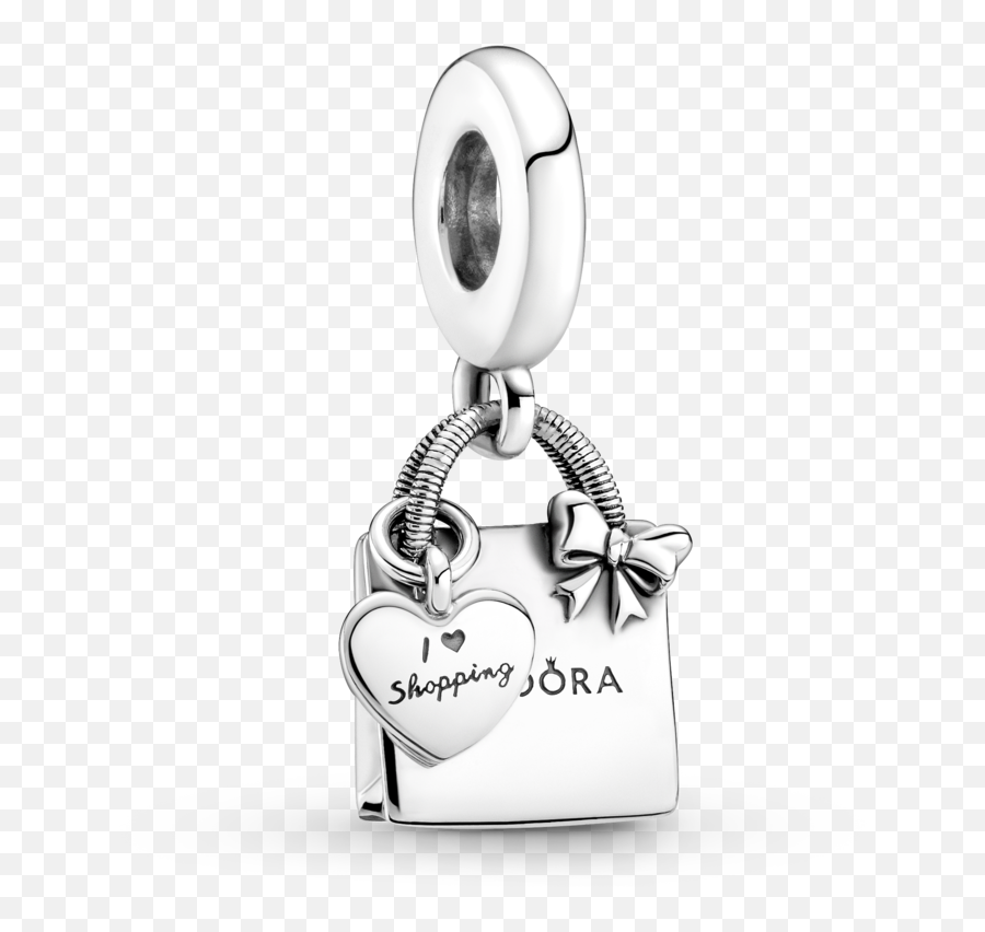 Pandora Shopping Bag Dangle Charm Bracelet Charms - Pandora Shopping Bag Charm Png,Pandora Icon Transparent