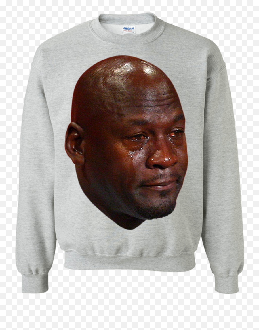 Crying Jordan Sweatshirt Sweatshirts - Michael Jordan Hall Of Fame Png,Michael Jordan Crying Png