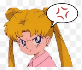 Sailor Moon Usagi Sticker Pack - Stickers Cloud Sailor Moon Angry Png