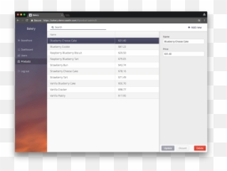 Overview Bakery App Starter Vaadin 8 Docs - Vertical Png,Eclipse Java How To Add Icon Images