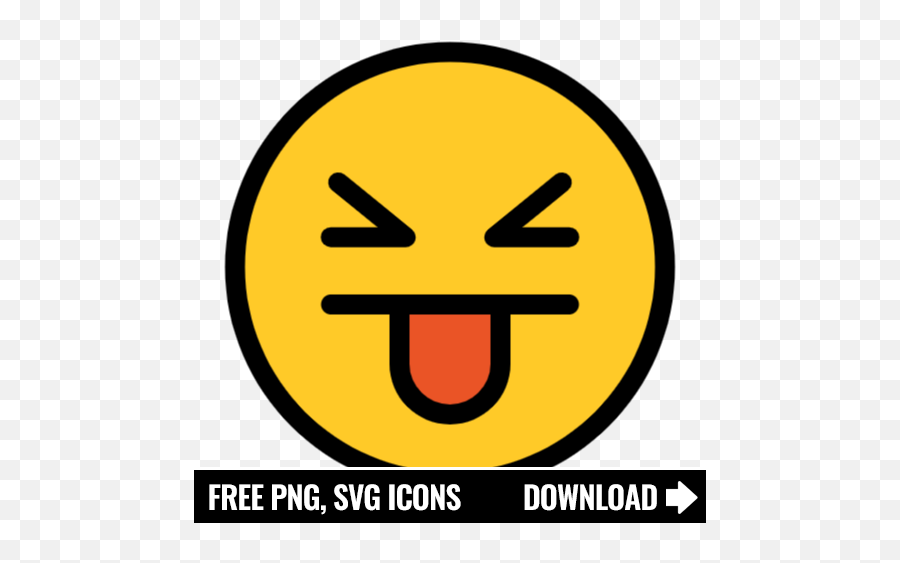 Free Tongue Out Icon Symbol Png Svg Download - Phone Icon Blue,In Out Icon