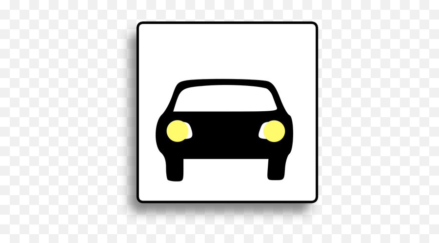 Car Icon Vector Image Public Domain Vectors - Car Headlights Clipart Png,Vehicle Icon Png