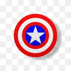 Captain America Shield Red - Tattoo Simple png