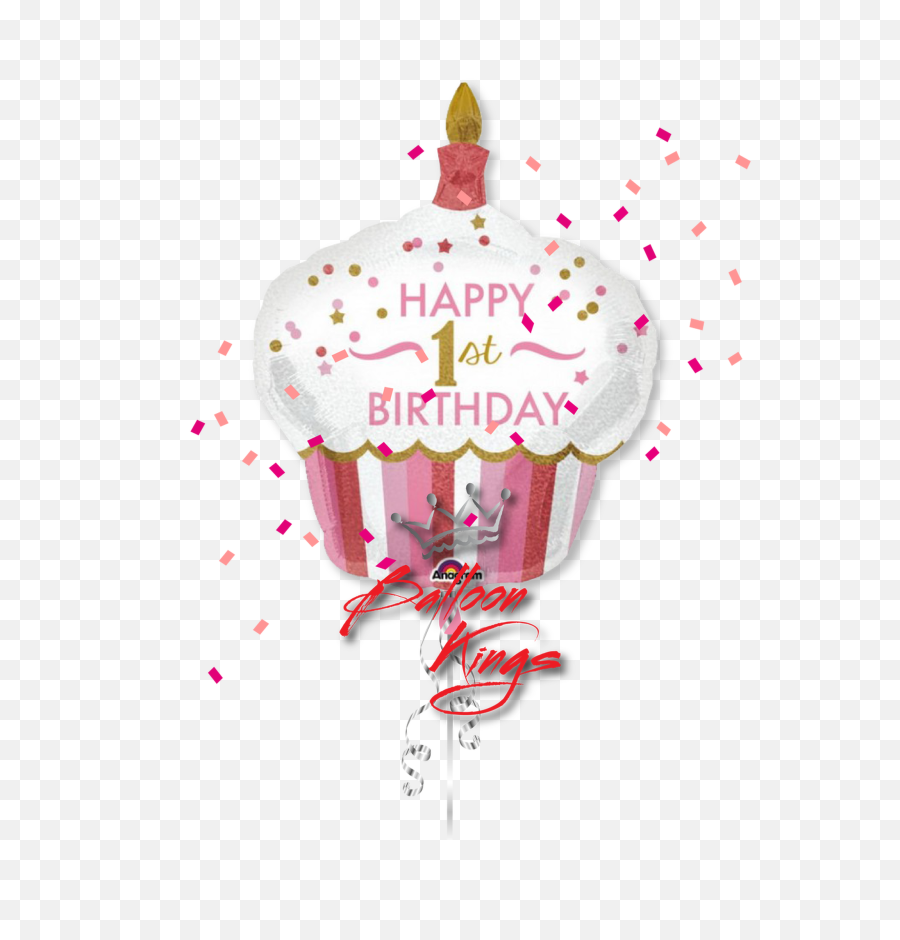 1st Birthday Cupcake Girl - Happy Birthday 1st Birthday Girl Png,Birthday Girl Png