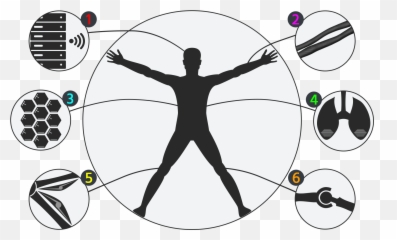 Modern Vitruvian Man Logo - Past And png