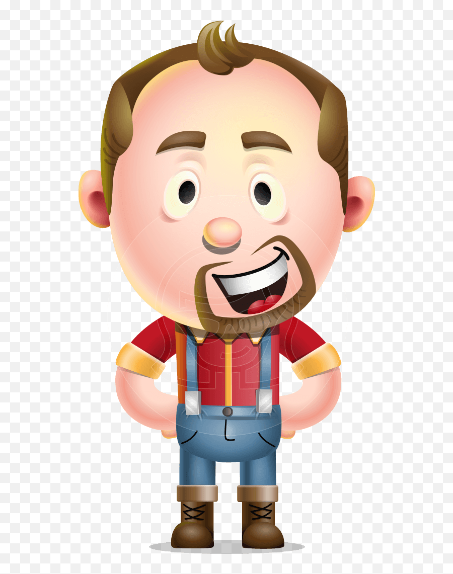 Download Free Png Cute Lumberjack Man - Lumberjack Clipart Transparent,Cartoon Man Png