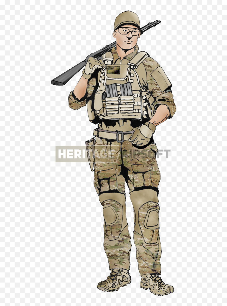 Airsoft Loadout Bf4 Multicam - Heritage Airsoft Soldier Png,Battlefield 4 Png