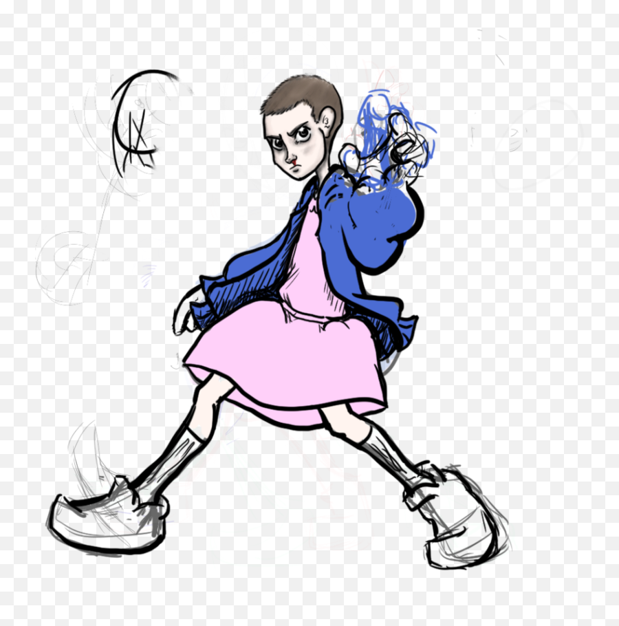 Wip Stranger Things By Change Hero - Stranger Things Eleven Clipart Png,Eleven Png