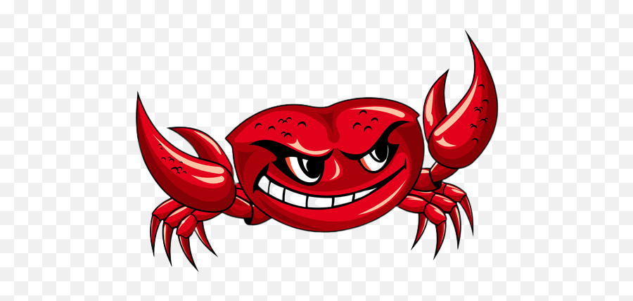 Killer Crab And Seafood - Grumpy Cartoon Crab Png,Crab Transparent