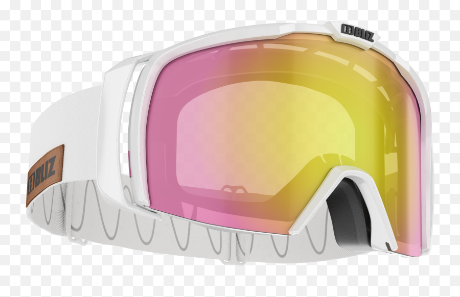 Bliz Nova Ski Goggles - Shiny White Brown W Gold Rose Multi Cat 3 Png,Ski Goggles Png