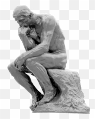 The Thinker Png Image - Thinker Statue Transparent Background,The ...