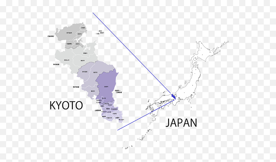 Zapytania Kyoto - Size Of Kyoto Prefecture Png,Japan Map Png