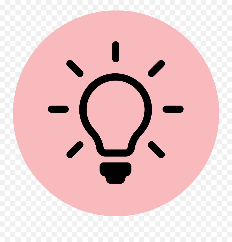 Download Lightbulb Clipart Pink - Pink Light Bulb Clip Art Png,Lightbulb Icon Png